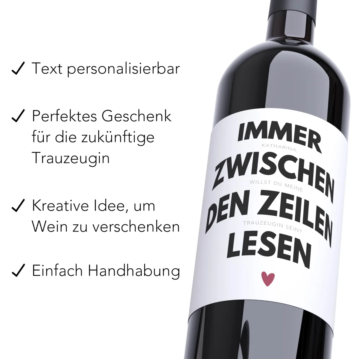 Trauzeugin fragen Weinetiketten | Digitaler Download – Bild 3
