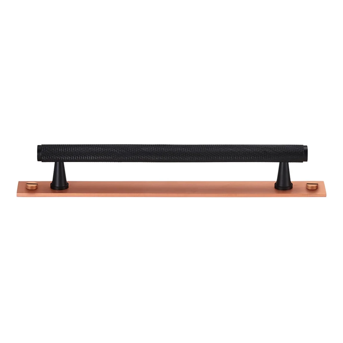 Griff 5005 | Gerändelt | Schwarz + Kupfer