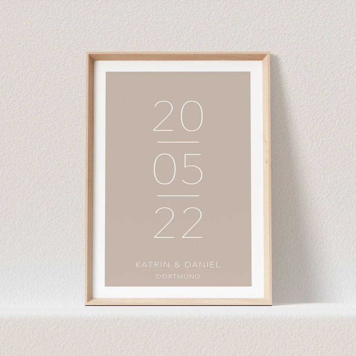Hochzeitsposter Datum Namen Ort Hochzeit Geschenk