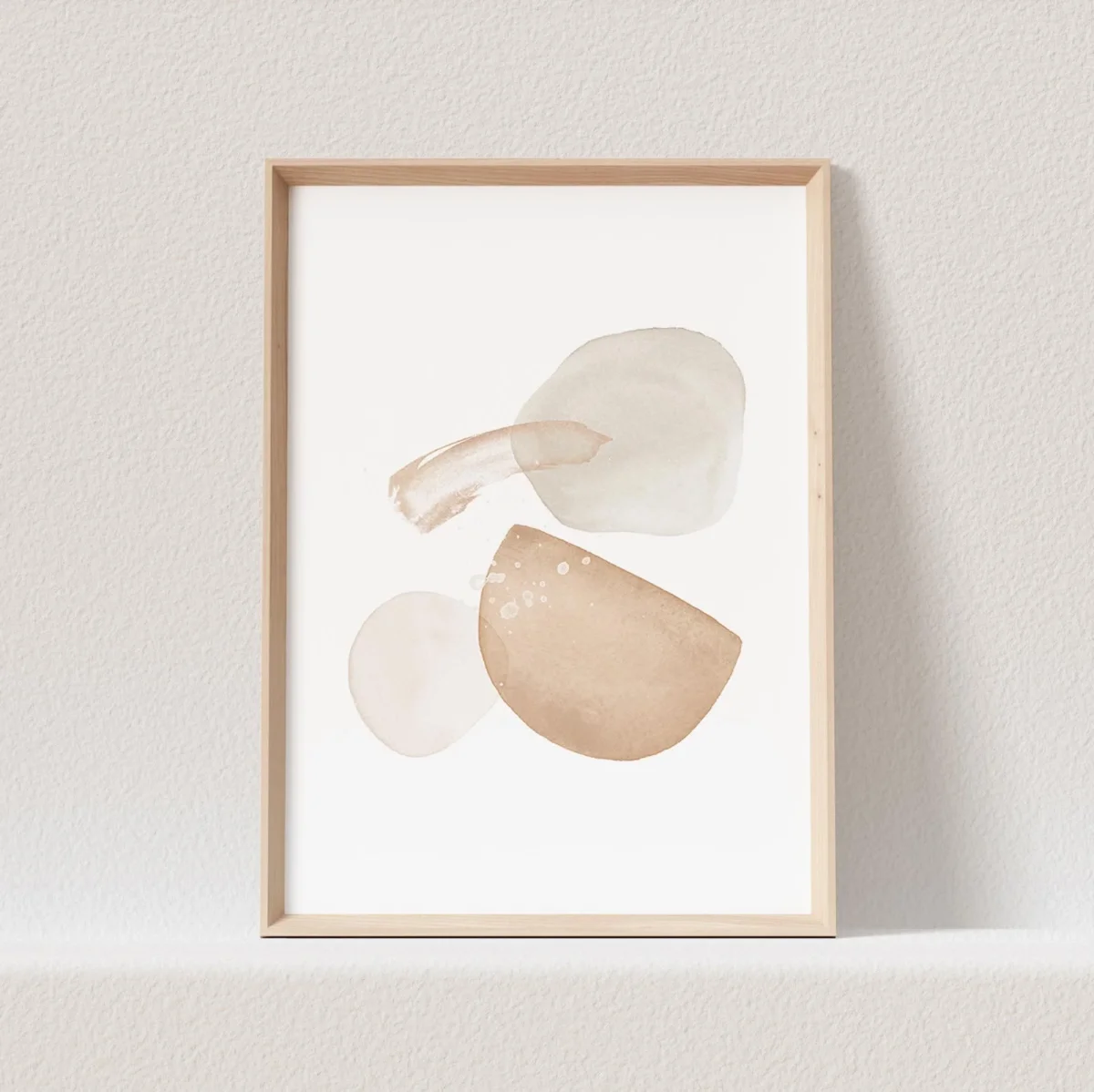 Abstrakte Kunst Poster Beige Boho Minimalistische – Bild 2