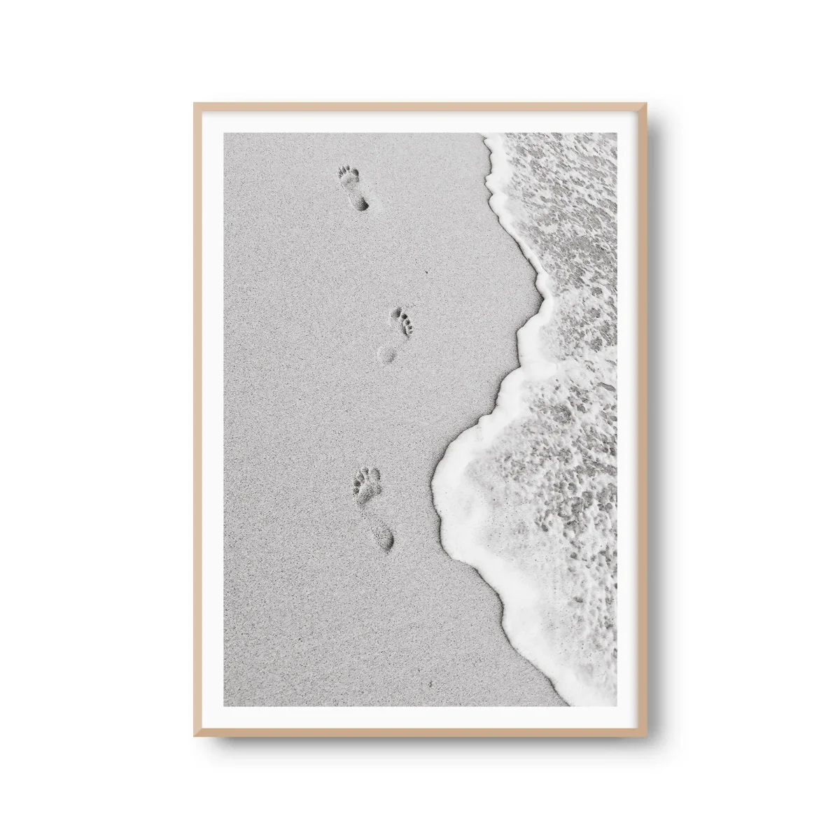 Fotoposter "Fußspuren im Sand" Strand Meer – Bild 2