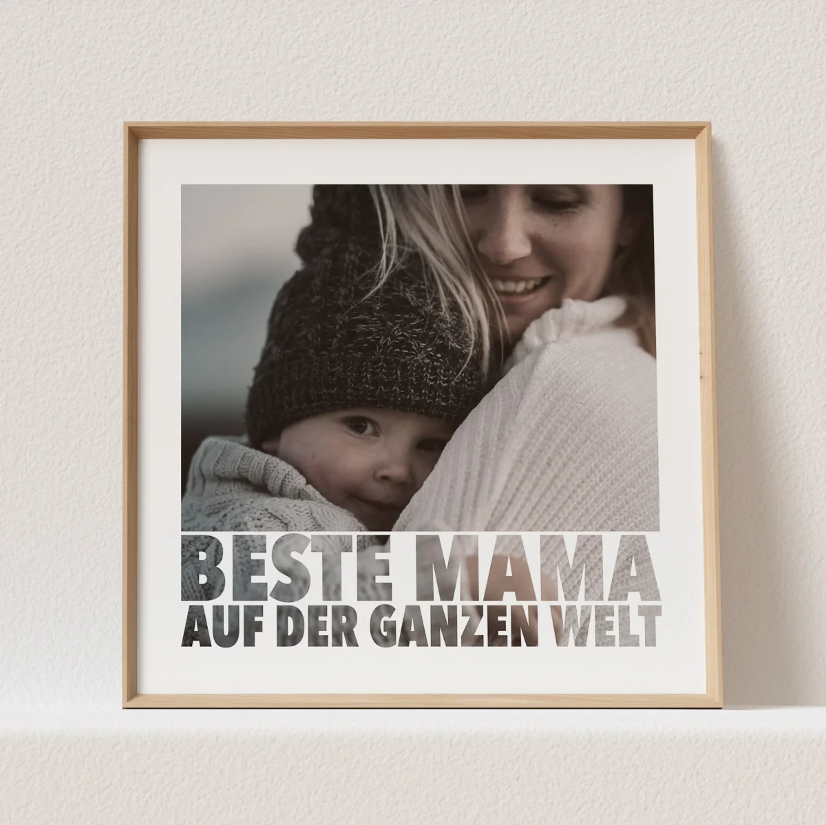 Beste Mama Welt Poster Foto Fotogeschenk Mutter