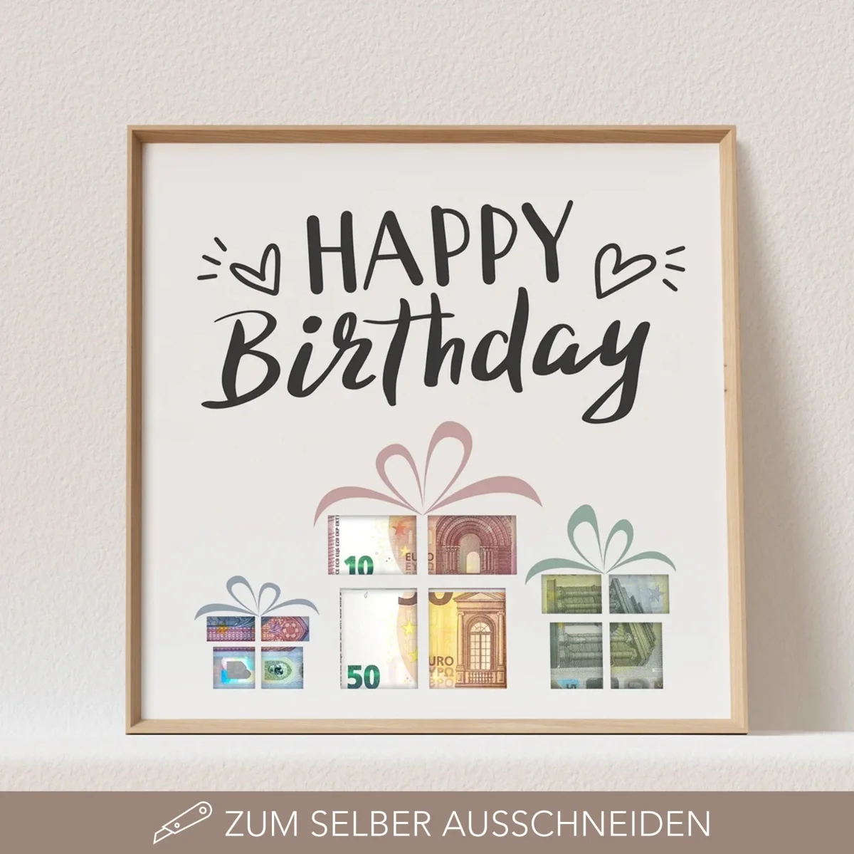 Geldgeschenk Geburtstag "Happy Birthday" Bild – Bild 2