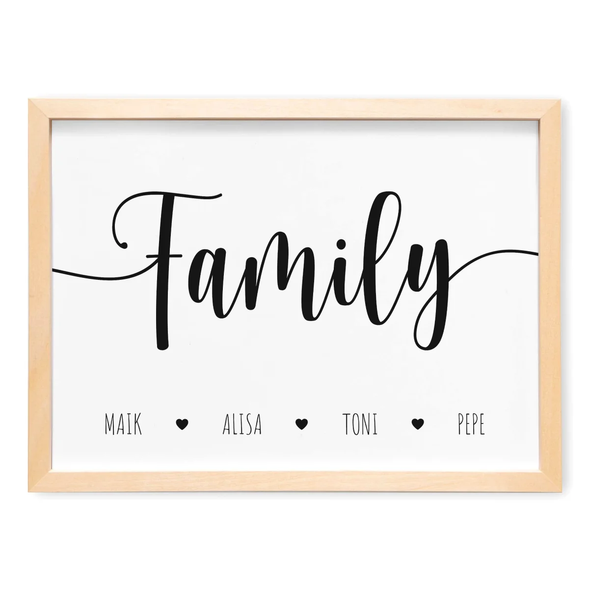 Family Bild Familie Im Querformat Poster – Bild 2