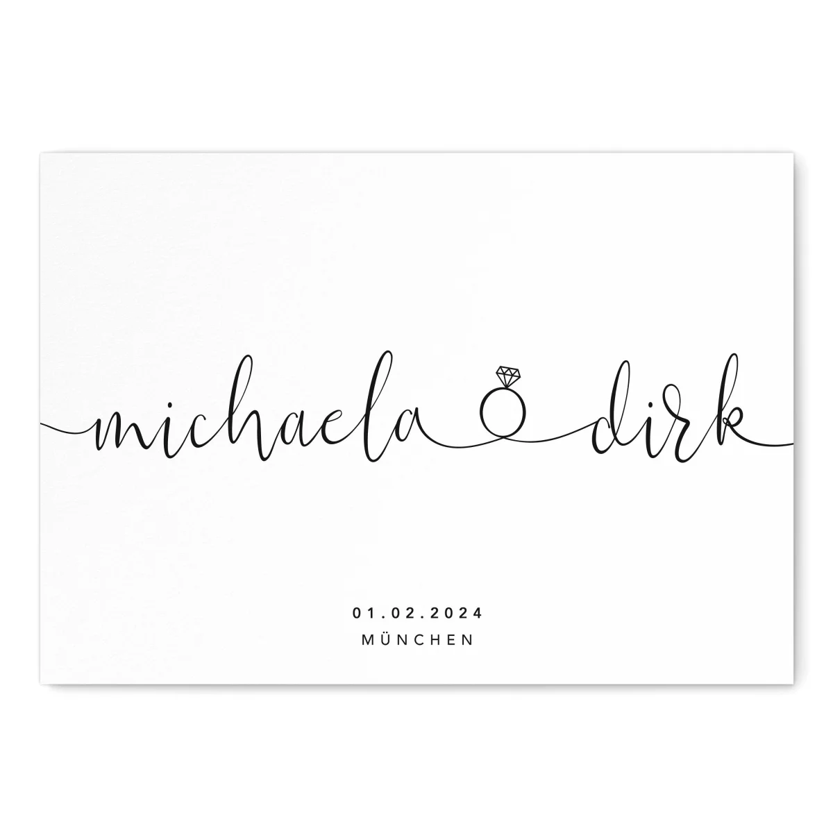 Hochzeit Hochzeitsposter Hochzeitsgeschenk Bild – Bild 5