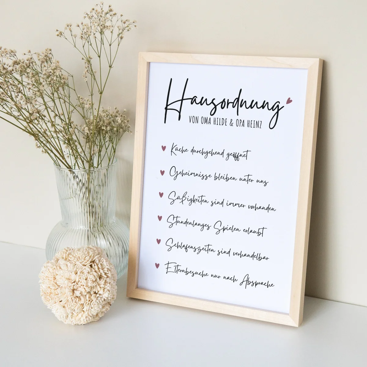 Hausordnung Oma & Opa Geschenk Großeltern Bild – Bild 6
