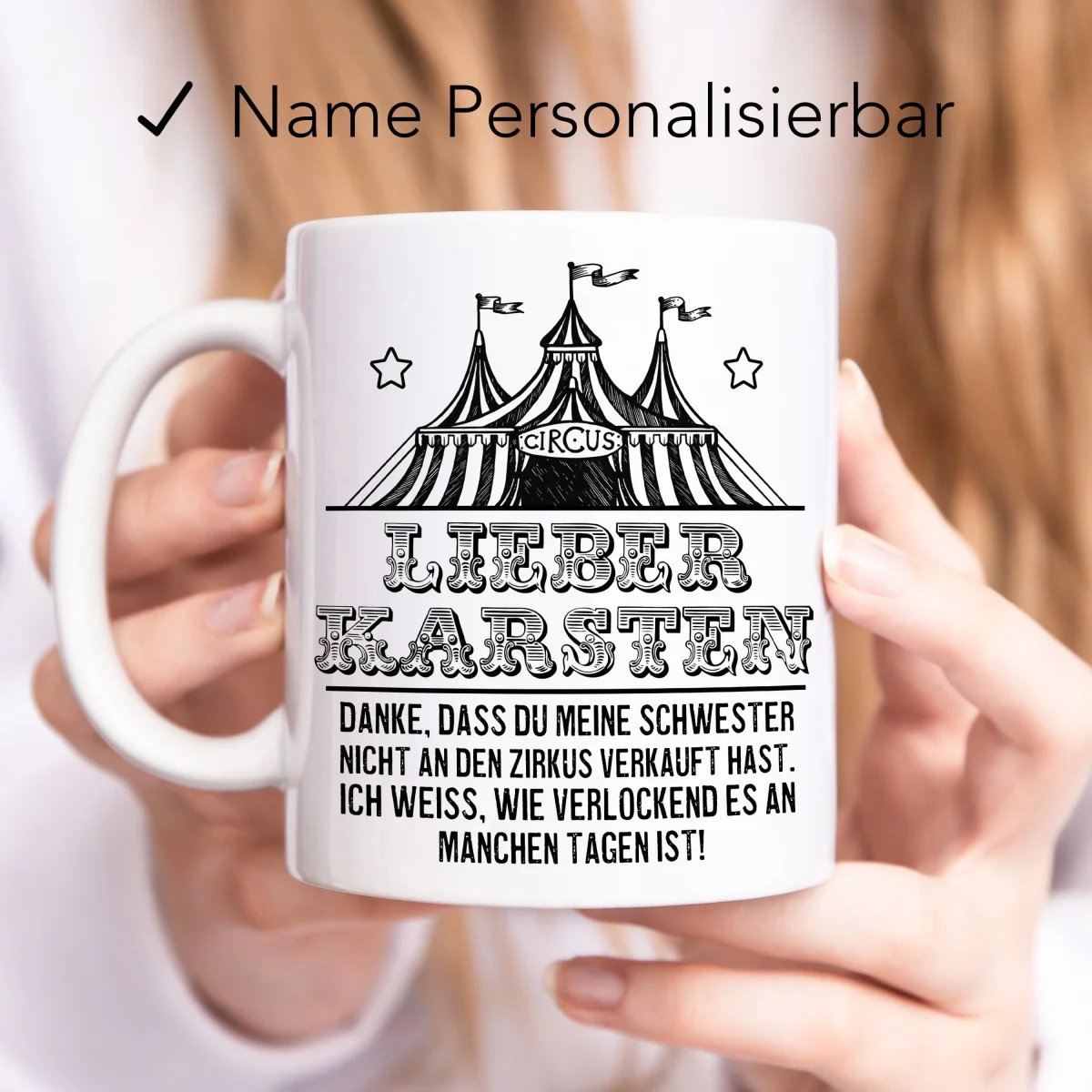 Schwager Geschenk lustigem Spruch Zirkus Tasse – Bild 4