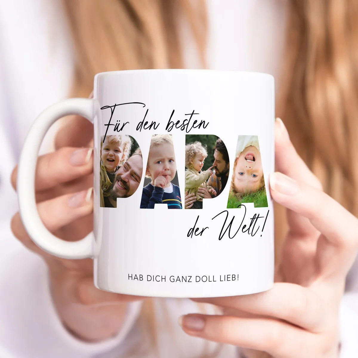 Papa Geschenk Geburtstag Foto Vater Tasse – Bild 2