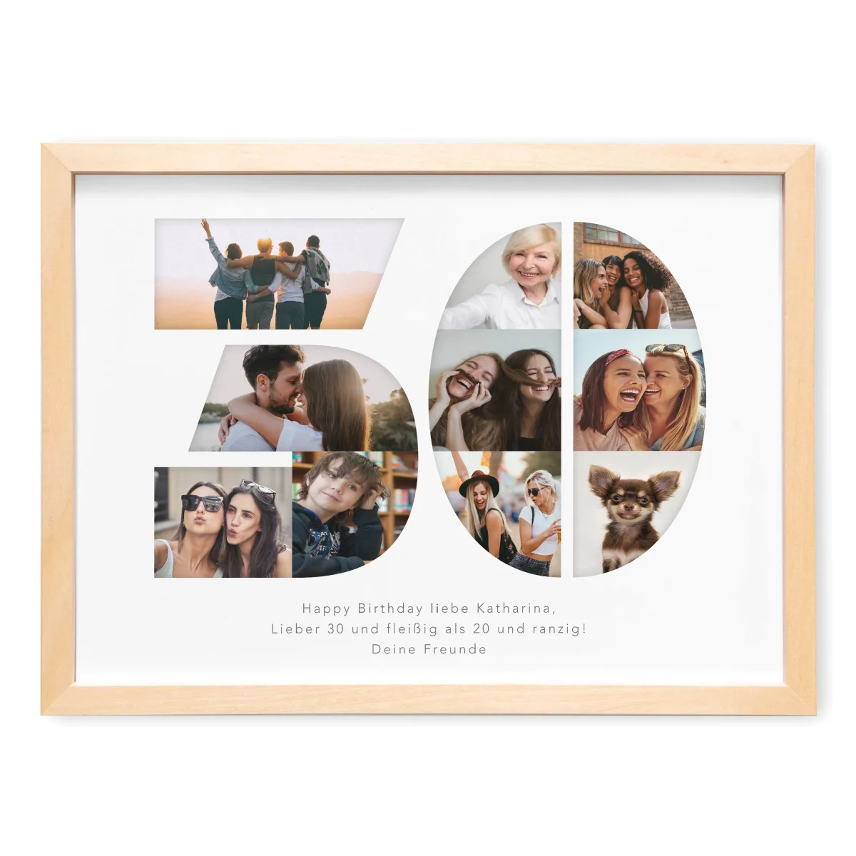 30. Geburtstag Frau Mann Geschenk Fotocollage – Bild 2