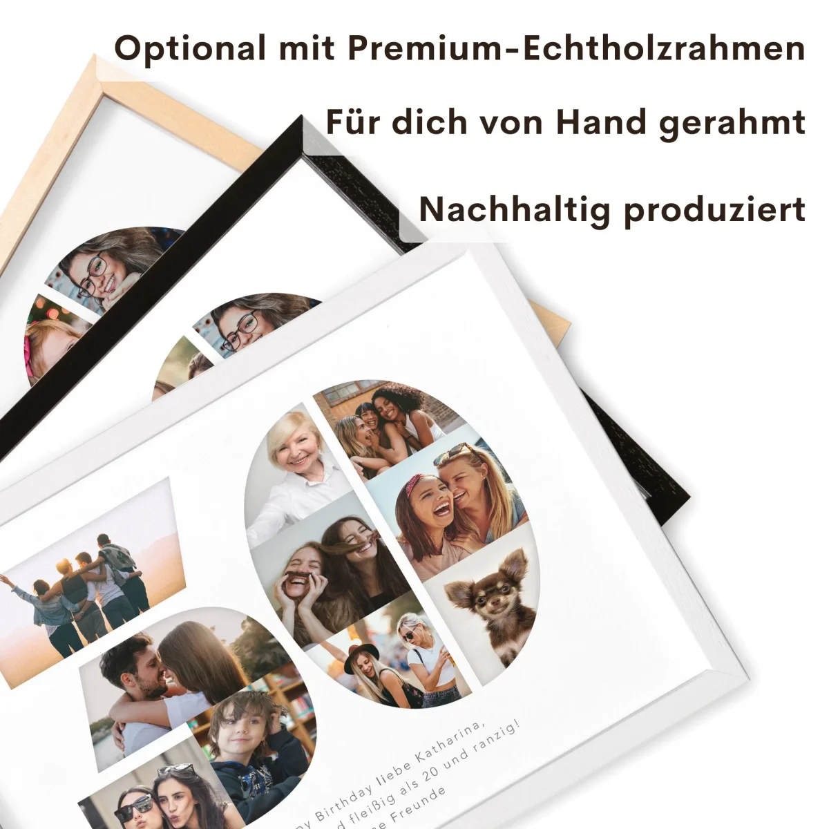 30. Geburtstag Frau Mann Geschenk Fotocollage – Bild 4