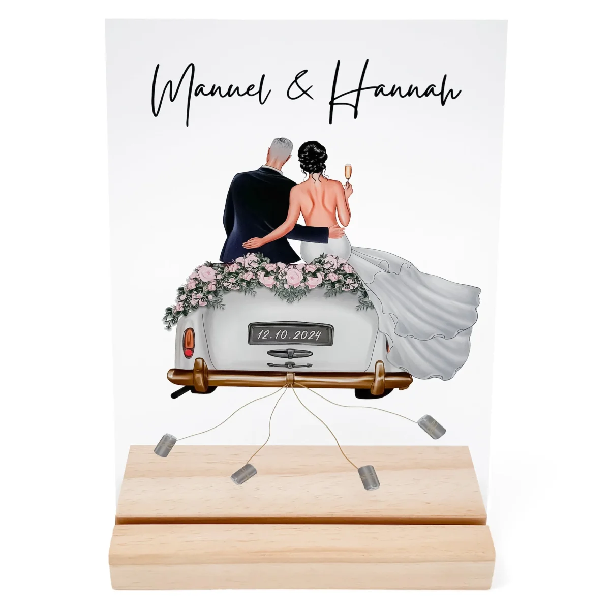 Geldgeschenk Hochzeit Acrylglas Hochzeitsgeschenk – Bild 9