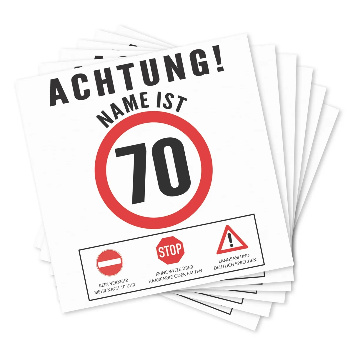 Bier Geschenk Mann 70. Geburtstag Bieretiketten – Bild 7