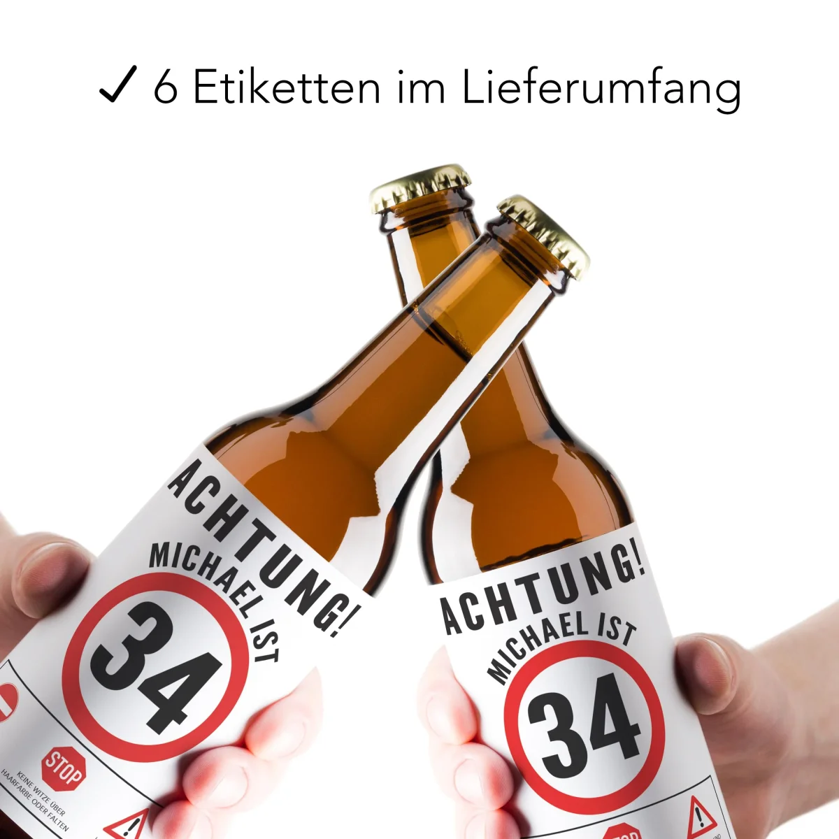 Bier Geschenk Mann Geburtstag Bieretiketten – Bild 4