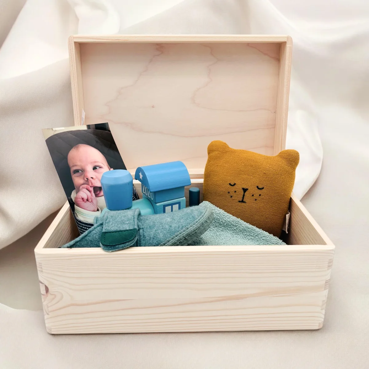 Erinnerungskiste Baby Mädchen Holzkiste – Bild 8
