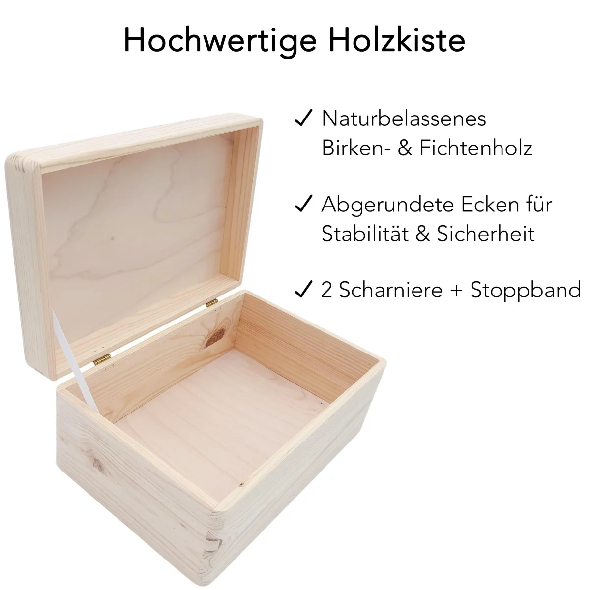 Erinnerungskiste Baby Mädchen Holzkiste – Bild 5