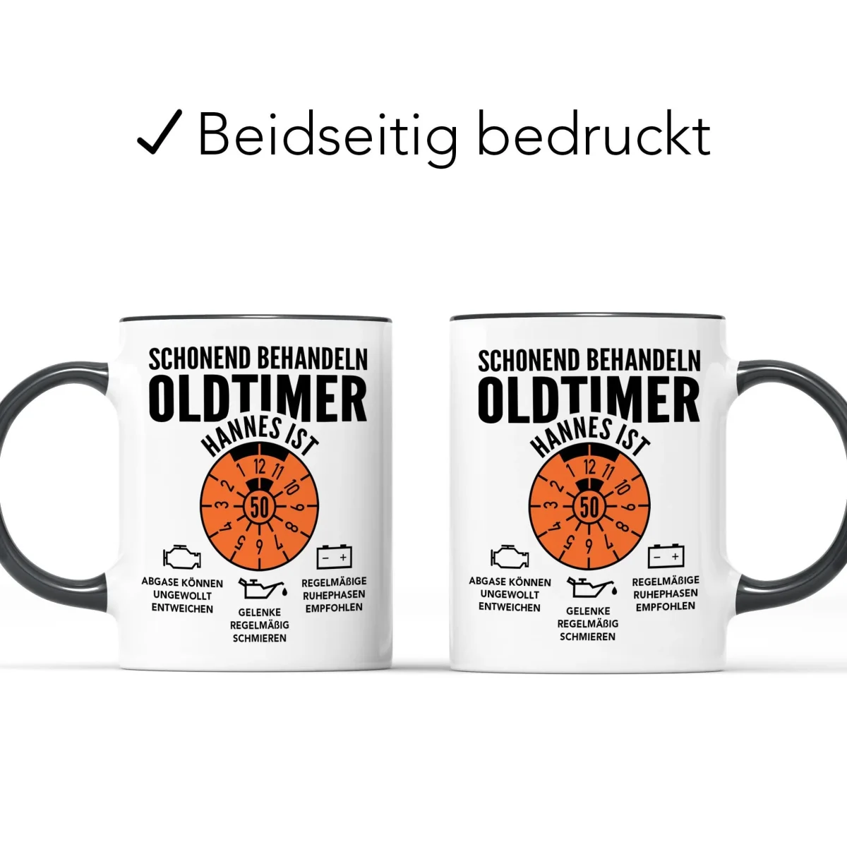 Oldtimer Tasse 50. Geburtstag Mann Namen Geschenk – Bild 6