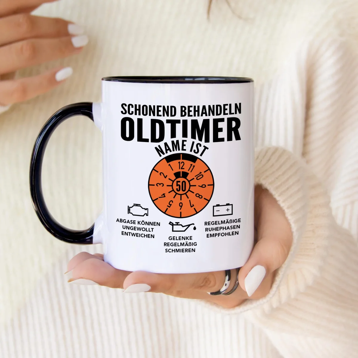 Oldtimer Tasse 50. Geburtstag Mann Namen Geschenk – Bild 7