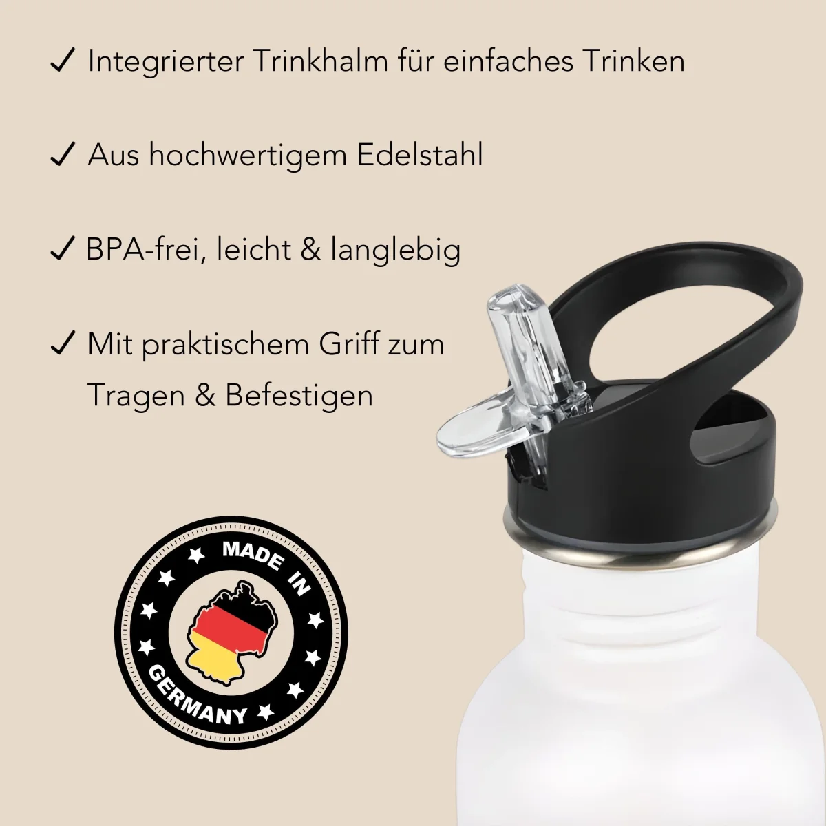 Trinkflasche Kinder Namen Dackel Edelstahl – Bild 5